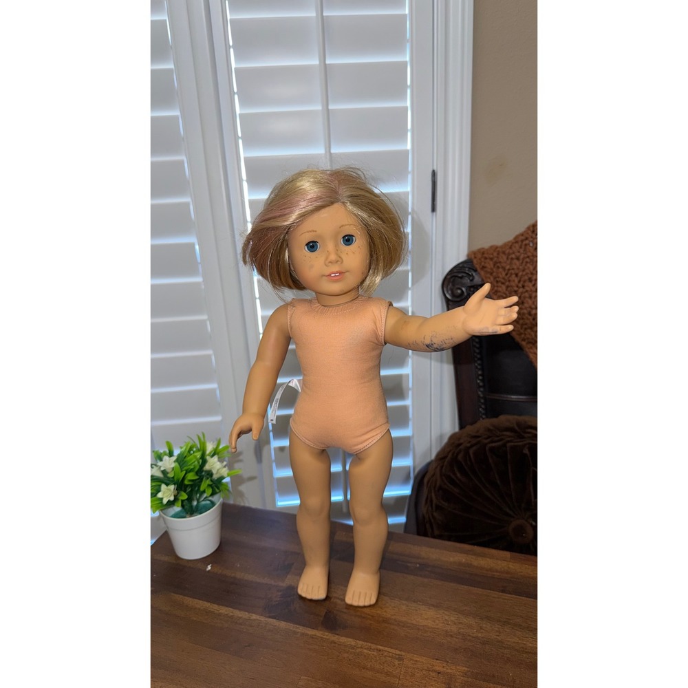 American Girl Doll Kit Blonde Blue Eyes Freckles 2014 TLC